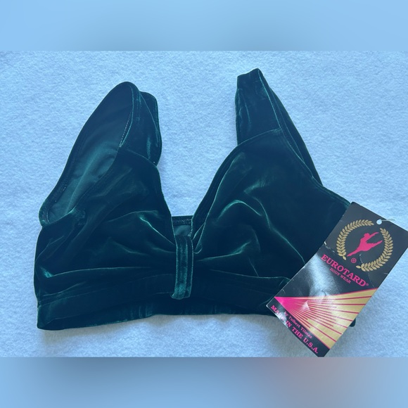 Eurotard Tops - Vintage green velvet dance top